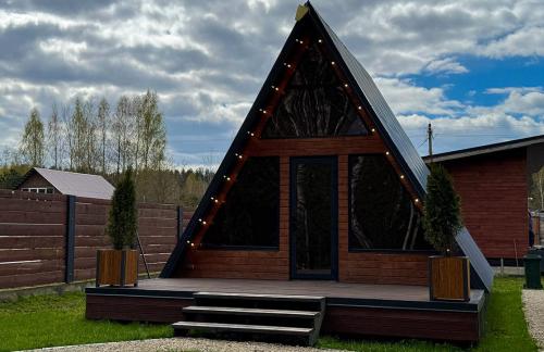 A-frame дома, баня со скидкой до 30% в эко-отеле "4 сезона"